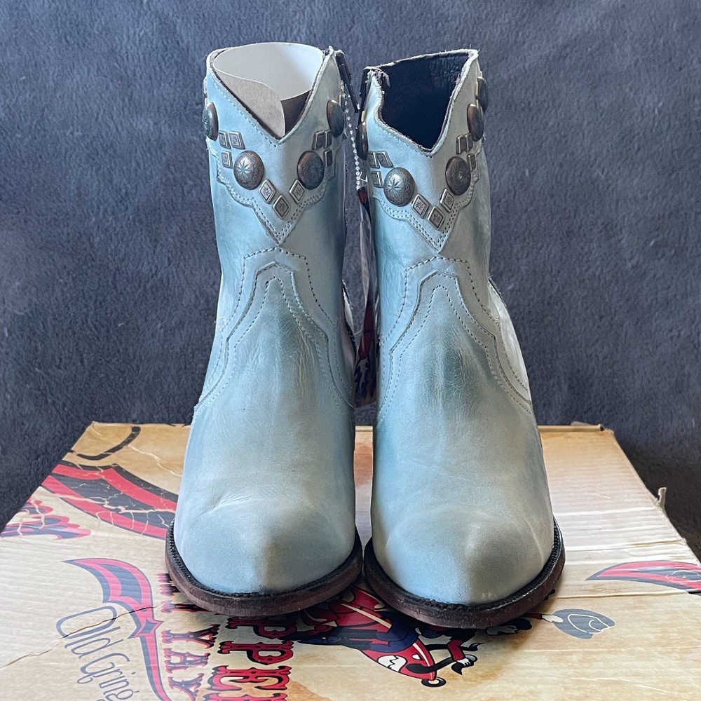 Brand New In Box Old Gringo Yippie Ki Yay Ninna Boots- W Size 8- Blue